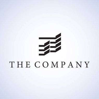 Arkaplanda logo fikirleri tasarım vektör çizimi