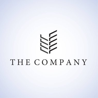 Arkaplanda logo fikirleri tasarım vektör çizimi