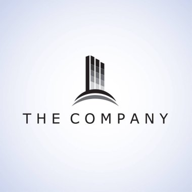 Arkaplanda logo fikirleri tasarım vektör çizimi