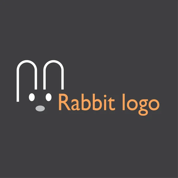 Kaninchen Ideen Design Vektor Illustration auf Hintergrund — Stockvektor