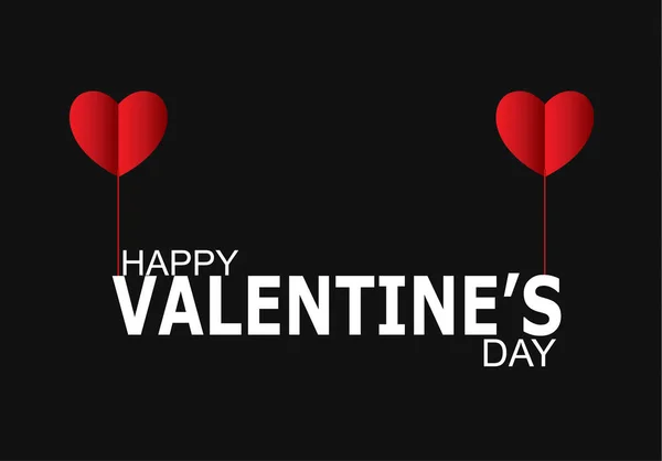 Happy Valentine Day Heart Background Vector Illustration — Stok Vektör