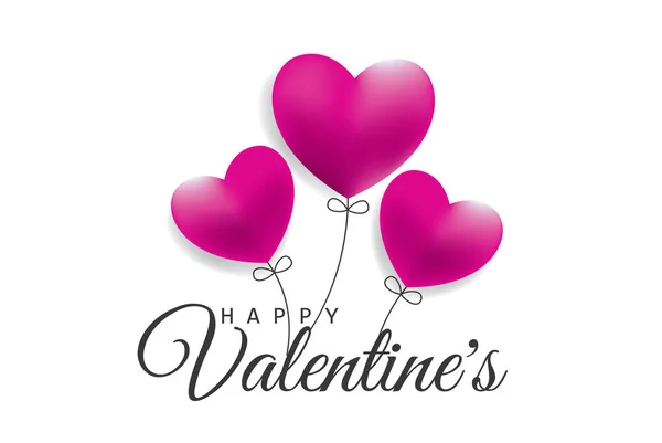 Happy Valentine Day Heart Background Vector Illustration — Stok Vektör