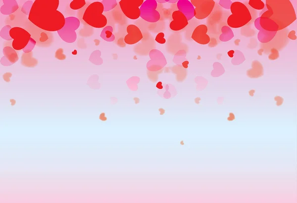 Happy Valentine Day Heart Background Vector Illustration — стоковый вектор