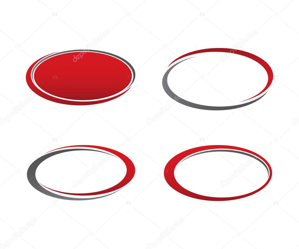 Template Emblem Blank set design vector illustration graphic on background