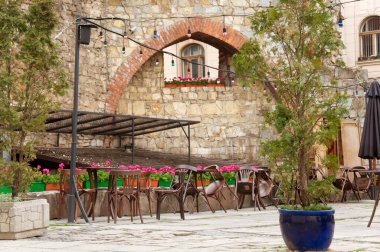 Eski güzel şehir merkezi. Tarihi şehir. Turizm Merkezi.