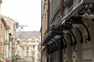 Eski güzel şehir merkezi. Tarihi şehir. Turizm Merkezi.