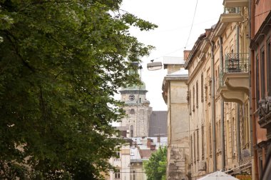 Eski güzel şehir merkezi. Tarihi şehir. Turizm Merkezi.