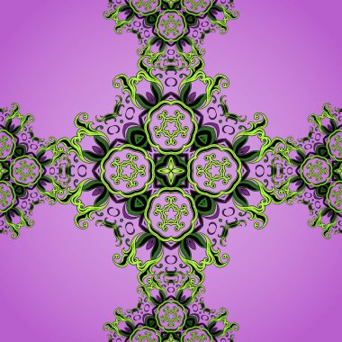 Süslü sorunsuz arka plan. Oryantal tarzda