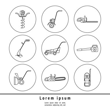 icons garden tools clipart