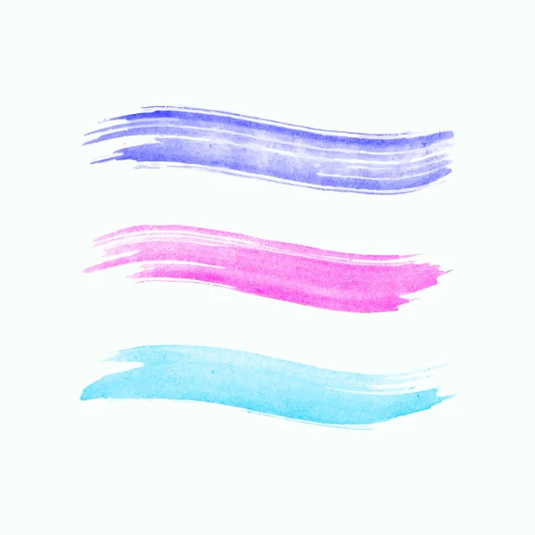 Akvarelu tah izolovaných na bílém pozadí — Stockový vektor