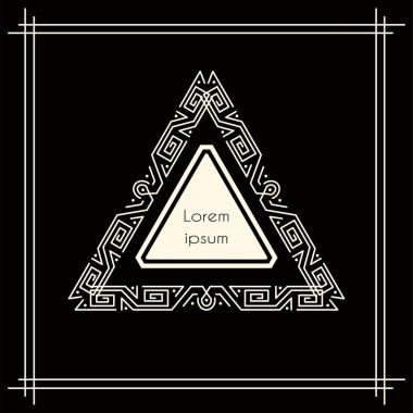 Vintage geometrik çerçeve