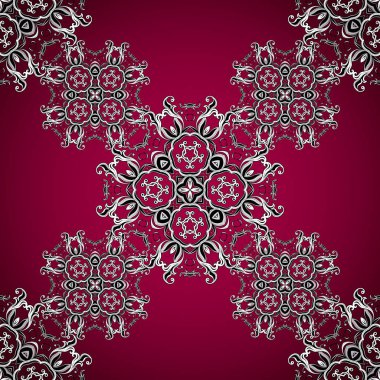 Vektör gümüş dekoratif öğe