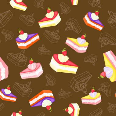 tatlı lezzetli parçaları