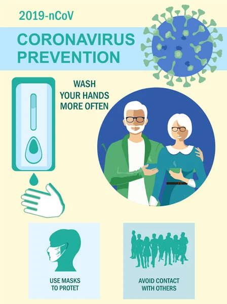 Πρόληψη του ιού του κερατοειδούς. Infographics elements 2019-nCoV human. υγεία και ιατρική. Μυθιστόρημα Coronavirus 2019. Πνευμονία. Συσκευή απολύμανσης διανυσματικής απεικόνισης — Διανυσματικό Αρχείο