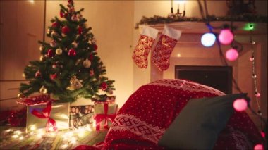 Noel gecesi Oda dekore