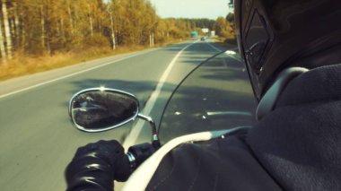 Motorcu motosiklet yol