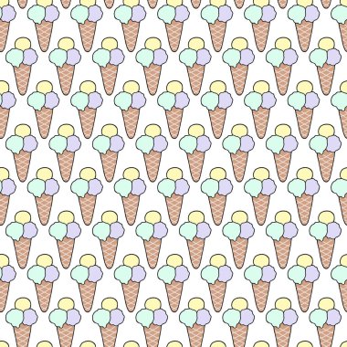 Dondurma sorunsuz vektör desen