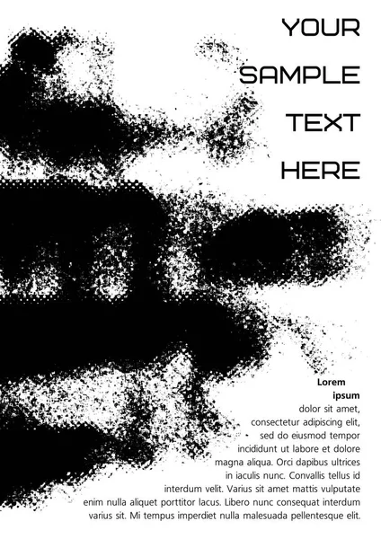 Grunge stof rommelig Design achtergrond voor de map, Brochure, Flyer. — Stockvector