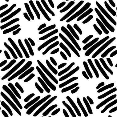 Siyah ve beyaz Dikişsiz etnik desen