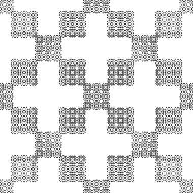 Siyah ve beyaz Dikişsiz etnik desen