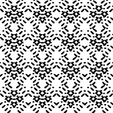 Siyah ve beyaz Dikişsiz etnik desen