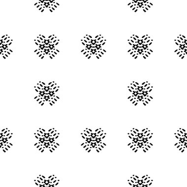 Siyah ve beyaz Dikişsiz etnik desen