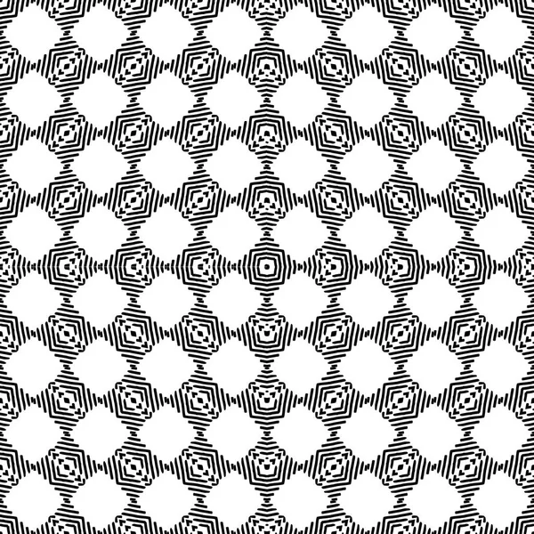 黑白几何无缝族模式 — 图库矢量图片
