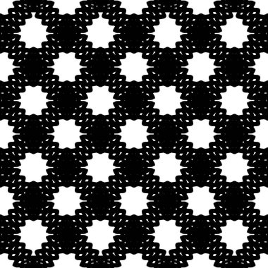 Siyah ve beyaz Dikişsiz etnik desen