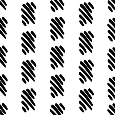 Siyah ve beyaz Dikişsiz etnik desen