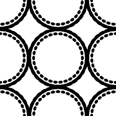 Siyah ve beyaz Dikişsiz etnik desen