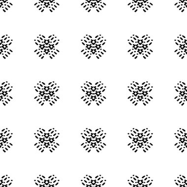 Siyah ve beyaz Dikişsiz etnik desen