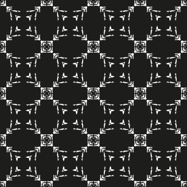 Siyah ve beyaz Dikişsiz etnik desen