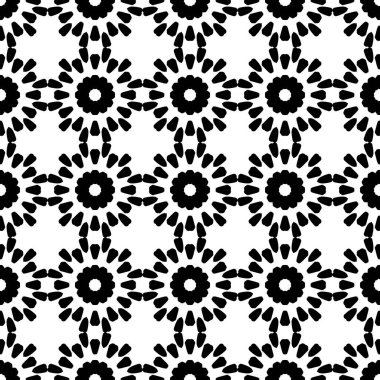 Siyah ve beyaz Dikişsiz etnik desen