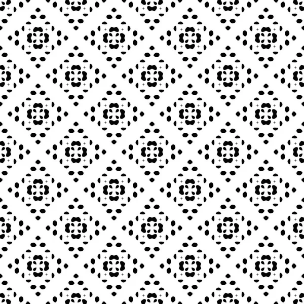 Black and White Seamless Grunge Dust Messy Pattern — Stock Vector
