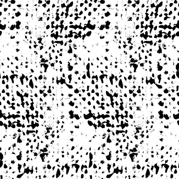 Black and White naadloze Grunge stof rommelig Pattern — Stockvector
