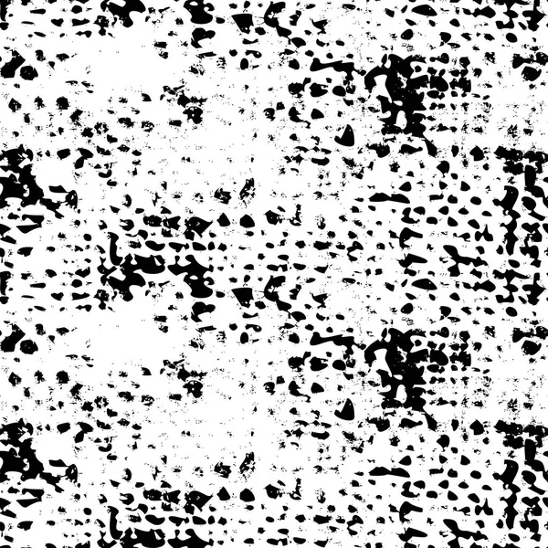 Black and White naadloze Grunge stof rommelig Pattern — Stockvector