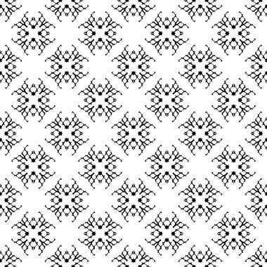 Siyah ve beyaz Dikişsiz etnik desen