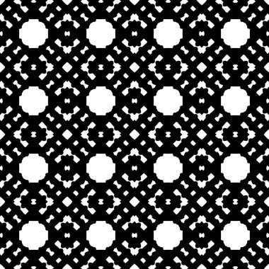 Siyah ve beyaz Dikişsiz etnik desen