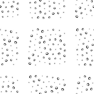 Siyah ve beyaz sorunsuz Grunge toz dağınık desen kablosuz el çekilmiş