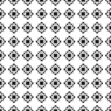 Siyah ve beyaz Dikişsiz etnik desen