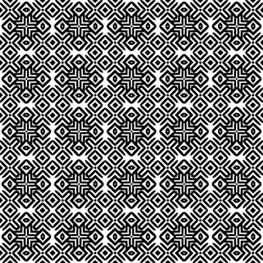 Siyah ve beyaz Dikişsiz etnik desen. Kabile