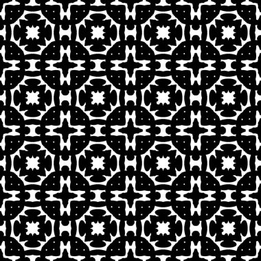 Siyah ve beyaz Dikişsiz etnik desen