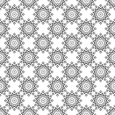Siyah ve beyaz Dikişsiz etnik desen