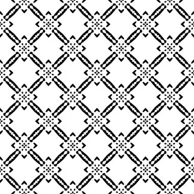 Siyah ve beyaz Dikişsiz etnik desen