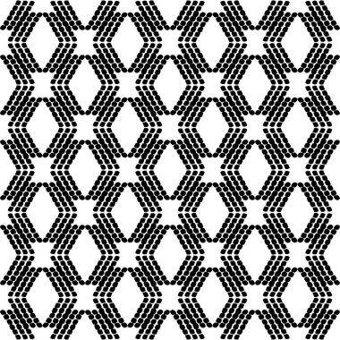 Siyah ve beyaz Dikişsiz etnik desen