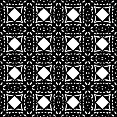 Siyah ve beyaz Dikişsiz etnik desen. Kabile