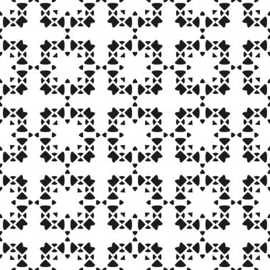 Siyah ve beyaz Dikişsiz etnik desen