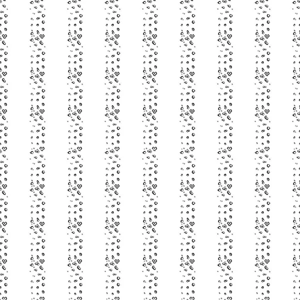 Disegnato a mano in bianco e nero senza soluzione di continuità Grunge Dust Messy Pattern Wi — Vettoriale Stock