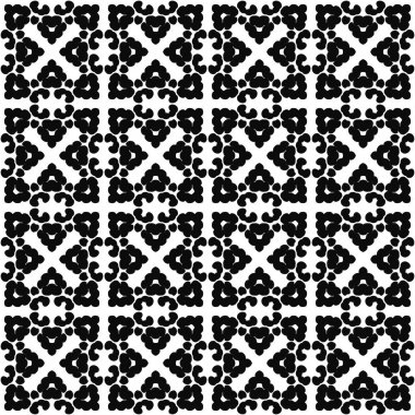 Siyah ve beyaz Dikişsiz etnik desen