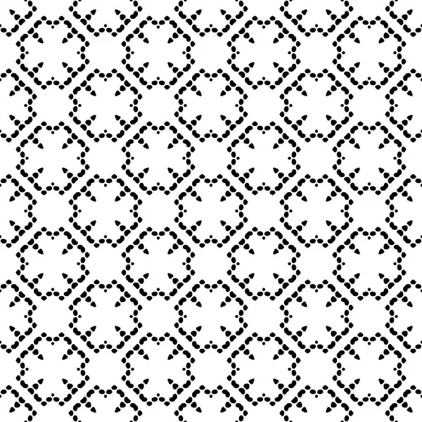 Nahtlose ethnische Muster in Schwarz und Weiß. Stammes — Stockvektor